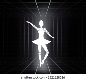 Lighting dancer illustration