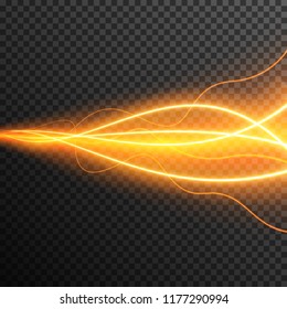 Lighting Electric thunder storm glow sparkle vector transparent