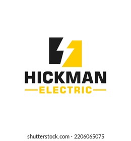 Lighting Electrical Company  Logo design Creative idea template