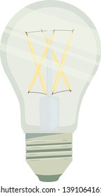 
Lighting equipment light bulb, vector, on white and background.