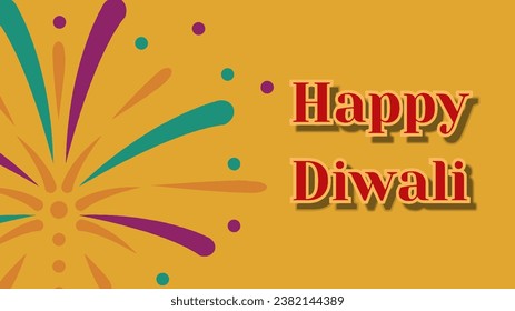 Lighting festival Indian festival Happy Diwali with Diwali props, holiday Background, Diwali celebration greeting card, vector illustration design.