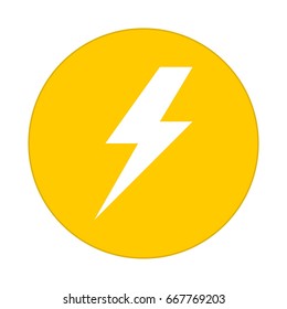 lighting, flat round icon
