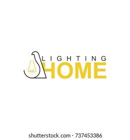 Lighting home logo for company