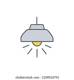 Lighting Icon in color icon, isolated on white background 