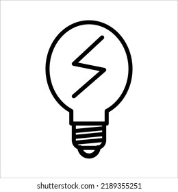 lighting icon on a white background