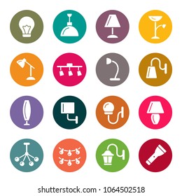 Lighting icon set