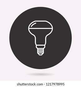 Lighting icon. Vector illustration isolated. Simple pictogram for graphic and web design.