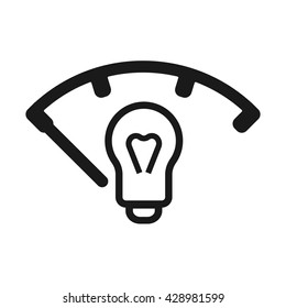 lighting icon Vector Illustration on the white background.