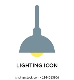Lighting icon vector isolated on white background for your web and mobile app design, Lighting logo concept