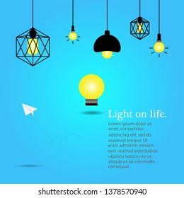 Lighting line of business and education vectors.
