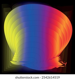 Iluminación de la burbuja del arco iris, colores, colorfull burbuja, arco iris, abstracto, Fondo de pantalla HD, eps 