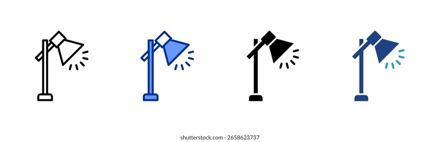 Lighting Setup icon sheet multiple style collection
