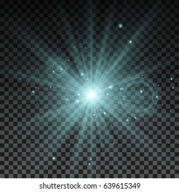 Lighting spark. Vector Illustration.