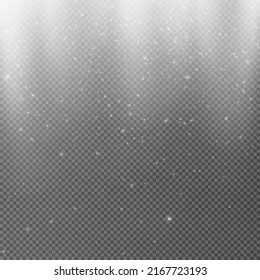 Iluminación para el escenario, efectos transparentes sobre un fondo transparente. Luces luminosas con focos para invitaciones. Iluminación escénica para presentaciones.