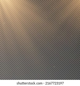 Lighting for the stage, transparent effects on a transparent background. Bright lighting with spotlights for invitations. Stage lighting for presentations.