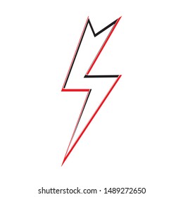 lighting thunderbolt electricity logo design illustration template