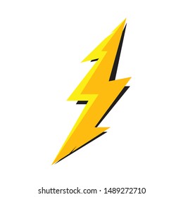 lighting thunderbolt electricity logo design illustration template