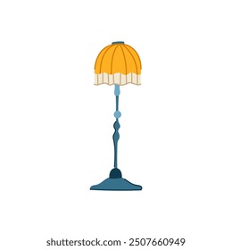 Ilustración vectorial de la antorcha de la iluminación. Decoración antigua, vintage classic, elegante iluminación de la antorcha signo. símbolo aislado
