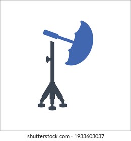 Lighting umbrella icon, Vector graphics