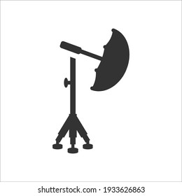 Lighting umbrella icon, Vector graphics