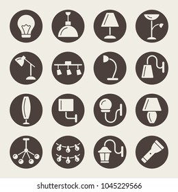 Lighting vector icons