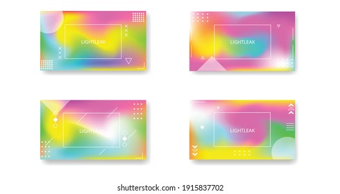 fondo paisajístico liviano con geometría de formas y colorido