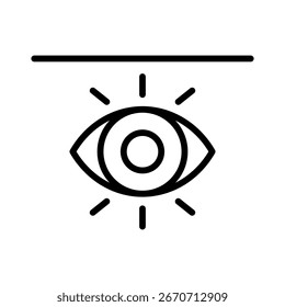 Elemento del icono de la visión de Lightline para el diseño