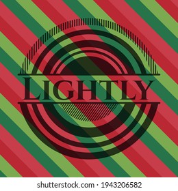 Lightly christmas emblem. Vector Illustration. Detailed. 