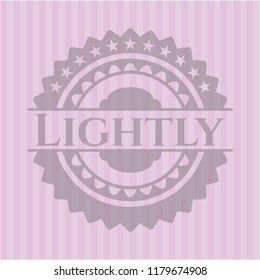Lightly pink emblem