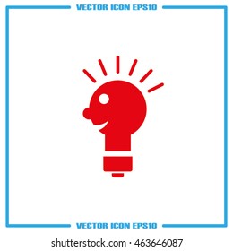 Light-man icon. Vector illustration eps10.