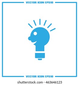 Light-man icon. Vector illustration eps10.