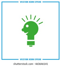 Light-man icon. Vector illustration eps10.