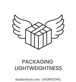 Lightness line icon in vector with editable stroke for packaging