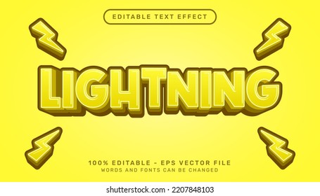 Lightning 3d Text Effect And Editable Text Effect