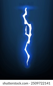 Animação relâmpago com faíscas. Perigo de raio elétrico, raio elétrico poderoso leve. Efeito de energia brilhante, ilustração vetorial