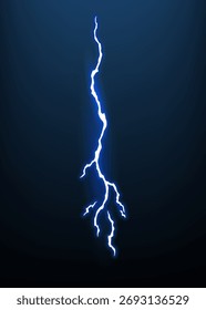 Animação relâmpago com faíscas. Perigo de raio elétrico, raio elétrico poderoso leve. Efeito de energia brilhante, ilustração de vetor