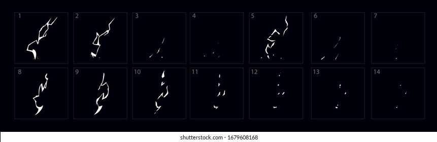 Lightning Animation Thunderbolt Effect Animation Animation Stock Vector  (Royalty Free) 1679608168 | Shutterstock