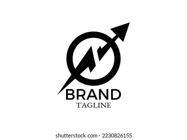 lightning arrows and circles logo