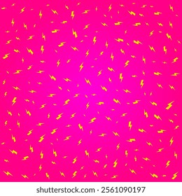 Lightning background template. Isolated on purple background. Vector design.