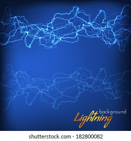 Lightning background. Vector eps10