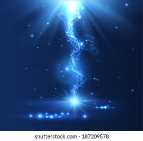 Lightning background. Vector eps10.