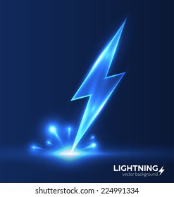 Lightning background. Vector eps10.