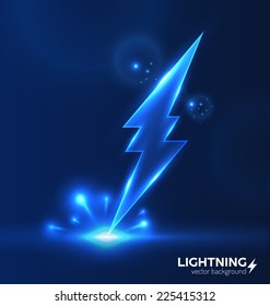 Lightning background. Vector eps10.