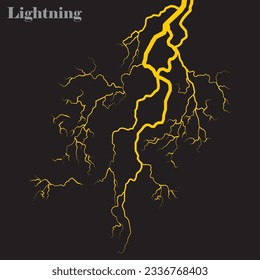 Lightning background vector illustration template design