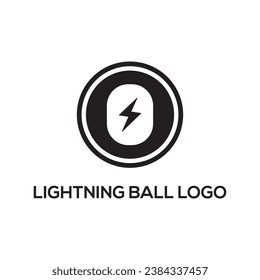 Lightning ball logo design creative logo design