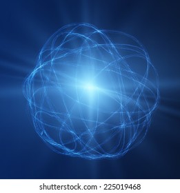 Lightning ball vector background. Vector eps10.