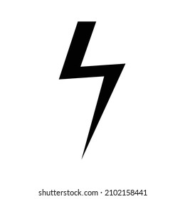 lightning black solid icon. simple for mobile application needs. electricity agency. electrical company website. lightning warning symbol