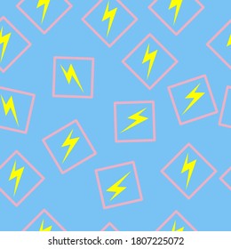 Lightning blue background seamless pattern, suitable for background, clothing, shirt design, web design, etc.