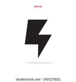 Lightning Bold Icon Vector Design