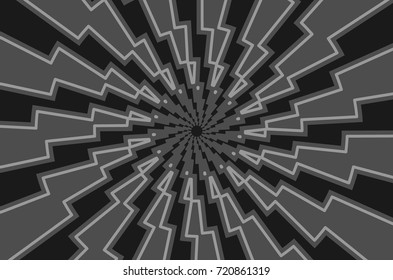 Lightning bolt - abstract geometric vector pattern - gray, Thunder abstract background ,